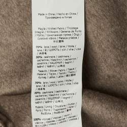 Pre Owned Max Mara Beige Wool & Cashmere Cesy Belted Coat XS