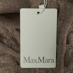 Pre Owned Max Mara Beige Wool & Cashmere Cesy Belted Coat XS
