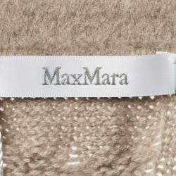 Pre Owned Max Mara Beige Wool & Cashmere Cesy Belted Coat XS