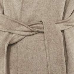 Pre Owned Max Mara Beige Wool & Cashmere Cesy Belted Coat XS