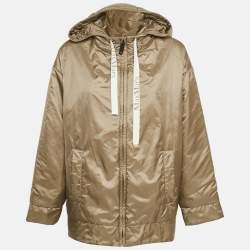 مملوكة مسبقًا Max Mara The Cube Brown Syntetic Padded Hoodie XS