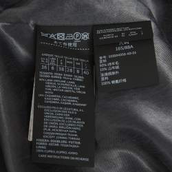 مملوكة مسبقًا معطف طويل مزدوج الصدر مزيج صوف أسود ماكس مارا أتيليه مقاس صغير (سمول)