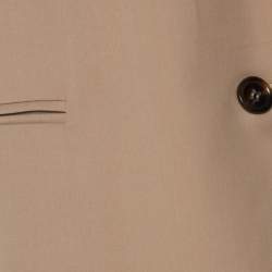 Pre Owned Max Mara Beige Cotton Half Sleeve Mayaka Jacket L