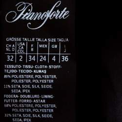 Pre Owned Max Mara Grey Metallic Jacquard Tinsel Fringed Maxi Skirt M