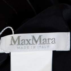 Pre Owned Max Mara Navy Blue Abstract Printed Crepe Shift Dress M