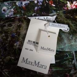 Pre Owned Max Mara Green Floral Printed Canneti Button Front Shirt S