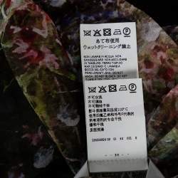 Pre Owned Max Mara Green Floral Printed Canneti Button Front Shirt S