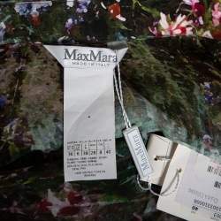 Pre Owned Max Mara Green Floral Printed Canneti Button Front Shirt S