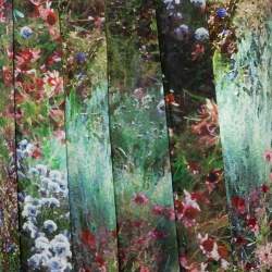 Pre Owned Max Mara Green Floral Printed Silk Canneti Pants S