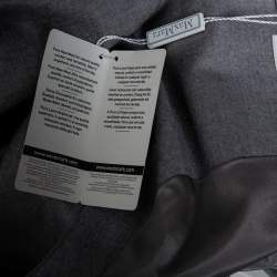 Pre Owned Max Mara Grey Wool Sleeveless Belted Coat M