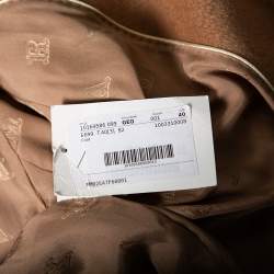 Pre Owned Max Mara Camel Wool Double Breasted Coat S