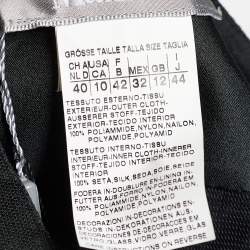 Pre Owned Max Mara Black Floral Applique Tulle Bubble Skirt S