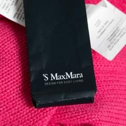 Pre Owned S'Max Mara Pink Cashmere Long Sleeve Crew Neck Sweater L
