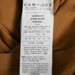 Pre Owned Max Mara Brown Cotton Pocket Detail Short Sleeve T-Shirt M