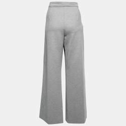Max Mara Grey Jersey Wide Leg Pants L