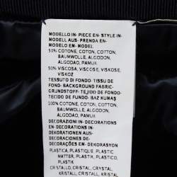 Max Mara The Cube Midnight Blue Quilted Synthetic Belted Hooded Coat M