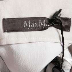 Max Mara Bone White Silk Ruffled Serafin Maxi Skirt S