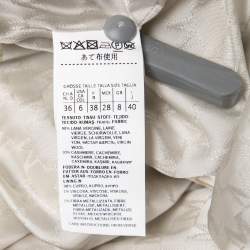 Max Mara Off White Wool & Cashmere Madame Icon Coat S