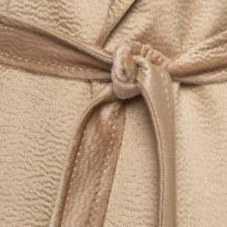 Max Mara Beige Alpaca Wool Belted Bormio Coat L