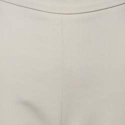 Max Mara Beige Wool Tailored Trousers M