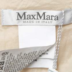 Max Mara Cream Tweed Sleeveless Sheath Dress L