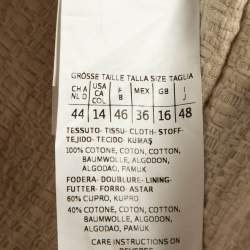 Max Mara Cream Tweed Sleeveless Sheath Dress L