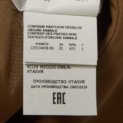 Max Mara Brown Double Breasted Trench Coat L