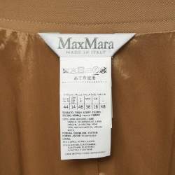 Max Mara Brown Double Breasted Trench Coat L