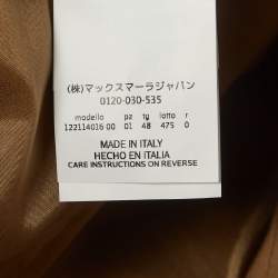 Max Mara Brown Double Breasted Trench Coat L