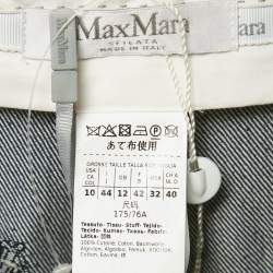 Max Mara Blue  Jacquard Canvas Shorts M
