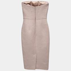 مملوكة مسبقًا Max Mara Sfilata Light Pink Wool Strapless Bodycon Dress S
