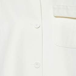 Max Mara Sfilata Off-White Cotton Shirt Jacket S