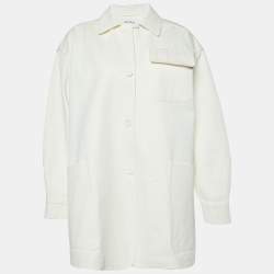 Max Mara Sfilata Off-White Cotton Shirt Jacket S