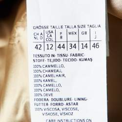 مملوكة مسبقًا Max Mara Sfilata Brown Camel Hair Long Coat L