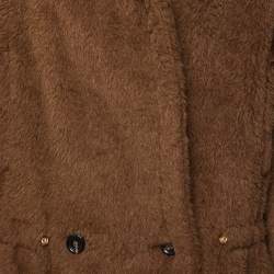 Max Mara Sfilata Brown Alpaca & Wool Fur Short Coat L