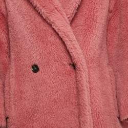 Max Mara Sfilata Pink Shearling Teddy Coat S