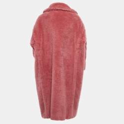 Max Mara Sfilata Pink Shearling Teddy Coat S