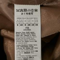 Max Mara Sfilata Beige Camel Felt Double Breasted Blazer M