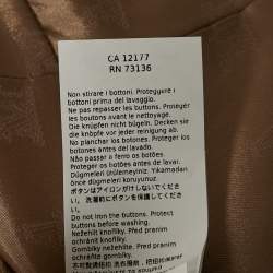 Max Mara Sfilata Beige Camel Felt Double Breasted Blazer M