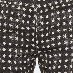 مملوكة مسبقًا بنطلون ماكس مارا سفيلاتا جينز أسود بطباعة نجوم واسع مقاس صغير (سمول)