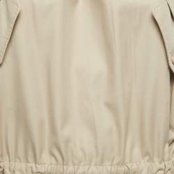 Max Mara Sfilata Beige Cotton Off Shoulder Pocket Detail Mini Dress S