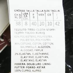 Pre Owned Max Mara Studio Black Jacquard Sleeveless Mini Dress M