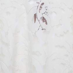 Max Mara Studio Cream Lace Sheer Top S