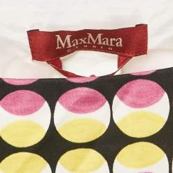 Pre Owned Max Mara Studio Pink Printed Cotton Short Dress M