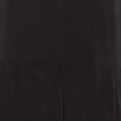 Pre Owned Max Mara Studio Black Silk Balzac Maxi Dress M