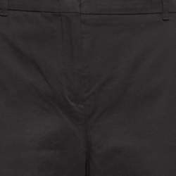 Max Mara Studio Black Cotton Tailored Trousers XL