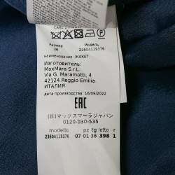 Max Mara Studio Blue Wool Tailored Pants Suit S