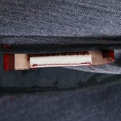 Max Mara Studio Blue Cotton Double Breasted Pants Suit S