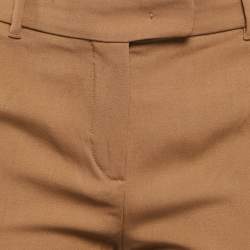 Max Mara Studio Brown Gabardine Formal Trousers S