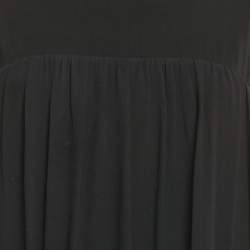 Pre Owned Max Mara Studio Navy Blue Crepe Short Dress M